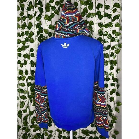 Adidas Blue Kangaroo Pocket Pharrell Williams Solar Hu Hoodie Size XS - Picture 2 of 8